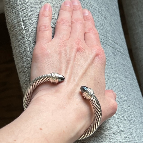 David Yurman Bracelet with Hematite and Diamonds - Picture 3 of 8